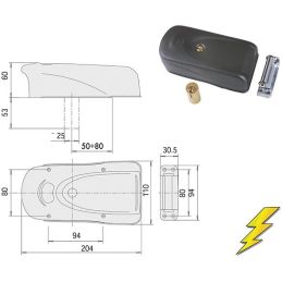 Elettroserratura applicare Cisa 1A721.00.0 'ElettriKa'