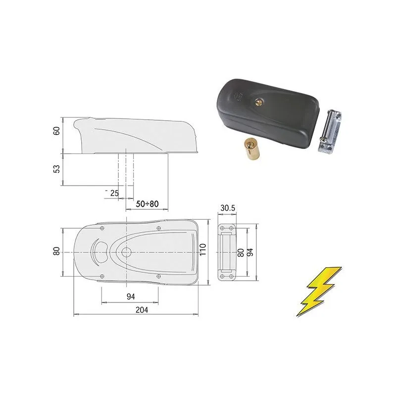 Electro-locking apply Cisa 1A721.00.0 'ElettriKa' Electro-locking apply Cisa 1A721.00.0 'ElettriKa'