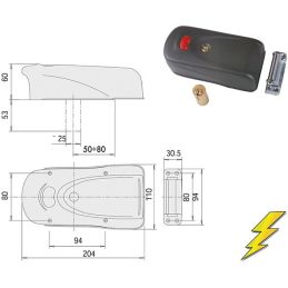 Elettroserratura applicare Cisa 1A731.00.0 'ElettriKa'