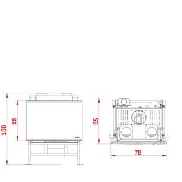 Inserto camino a pellet Palazzetti Ecofire AC78