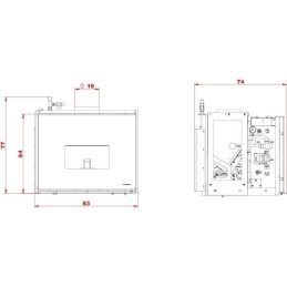 Inserto Termocamino a pellet Palazzetti Ecofire Idro 14