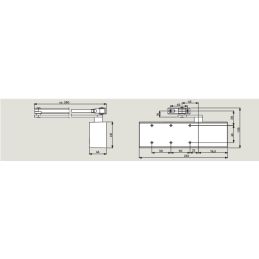 DORMA TS71 arm door closer arm without stop