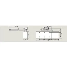 DORMA TS71 arm door closer arm without stop