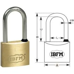 IBFM longbow brass padlock