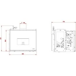 Inserto Termocamino a pellet Palazzetti Ecofire Idro 18