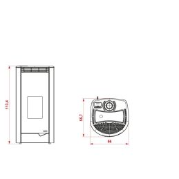 Stufa a pellet Palazzetti Ecofire Marianne 9 PRO 2