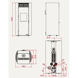 Palazzetti Ecofire Clelia 13 Kw 5 star pellet stove