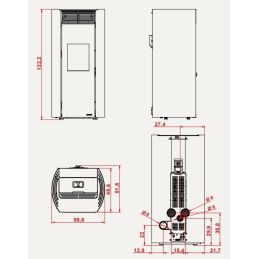 Stufa a pellet Palazzetti Ecofire Clelia TC 13 Kw 5 stelle