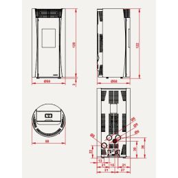 Stufa a pellet Palazzetti Ecofire Vivienne 9 Kw 5 stelle