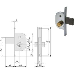 Cisa 42210 lock soaring for gates