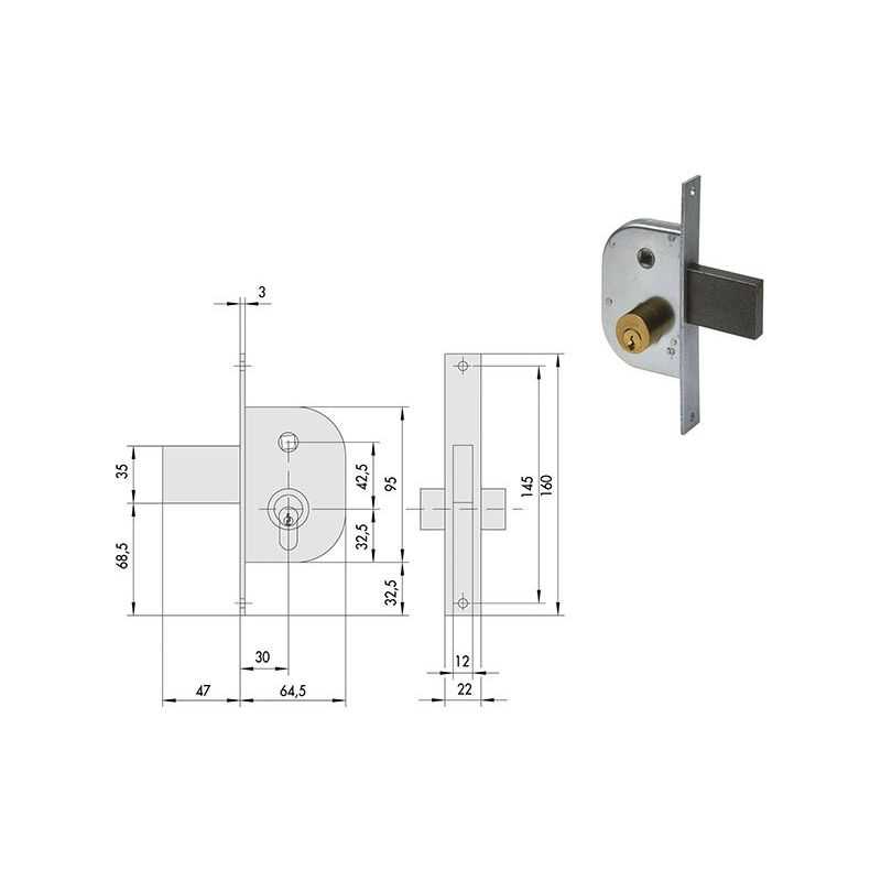 Cisa 42210 lock soaring for gates