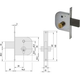 Cisa 42310 lock soaring for gates