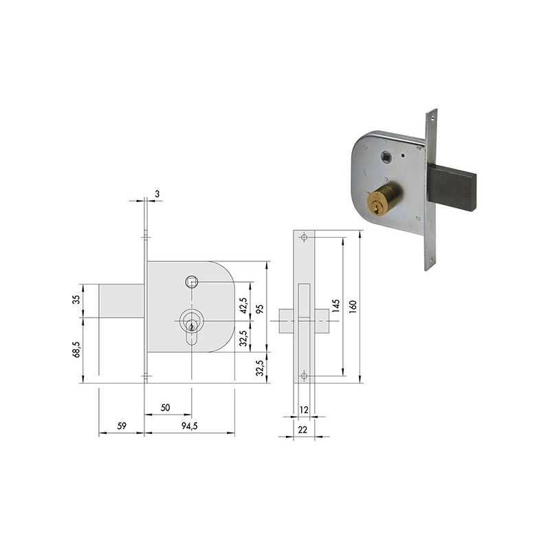 Cisa 42310 lock soaring for gates