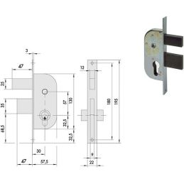 Cisa 42412 lock soaring for sliding gates