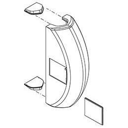 Replacement cover for CISA PUSH panic exit device on the latch