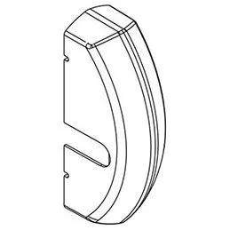 Replacement cover for CISA PUSH INFILARE panic bar hinge side