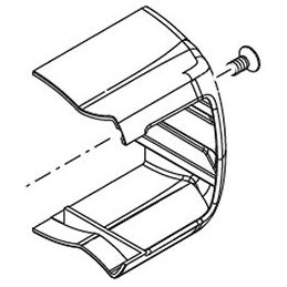 Replacement cover TOUCH panic exit device on hinge side