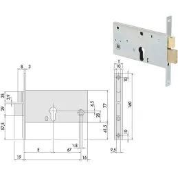 Cisa 44361 lock to insert for band h 77