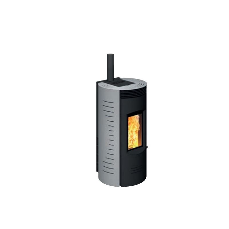 Pellet stove Caminetti Montegrappa RONDE EVO NIS10 smoke outlet