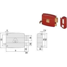 Cisa 50111 lock to apply for wooden doors