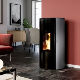 Pellet stove Caminetti Montegrappa CUMA EVO NIS10 smoke outlet