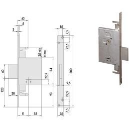 Cisa 57015 lock threading double triple map