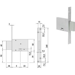 Cisa Lock 57013 threading double map