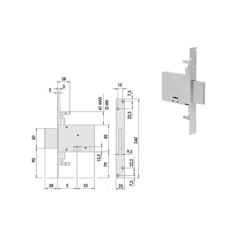 Cisa 57016 lock to thread double triple map