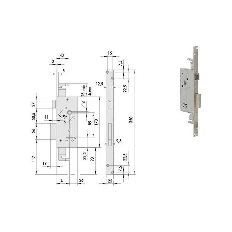 Cisa 57215 lock to thread double triple map