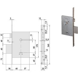 Cisa 57250 lock threading double map