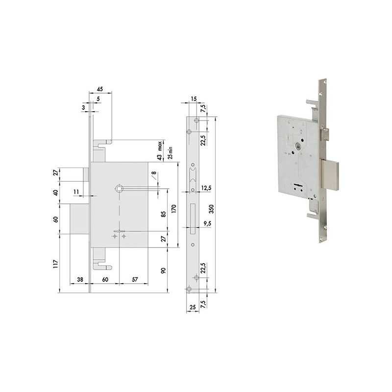 Cisa 57255 lock threading double triple map