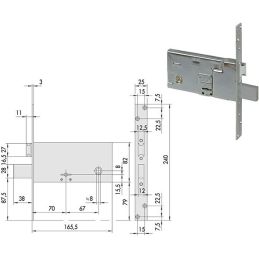 Cisa 57312 lock to insert double map per band