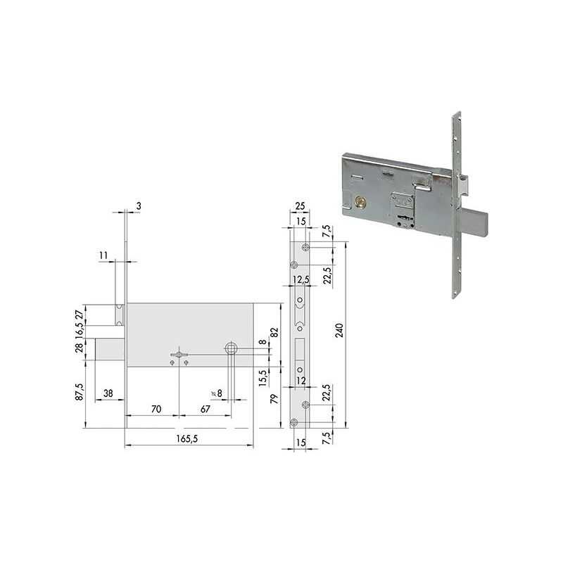 Cisa 57312 lock to insert double map per band