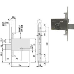 Cisa 57325 lock to insert double map for triple band