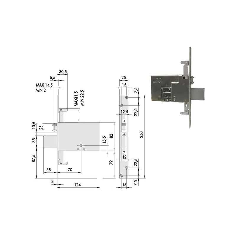 Cisa 57325 lock to insert double map for triple band