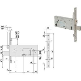 Cisa 57357 lock to insert double map for triple band