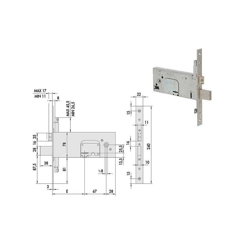 Cisa 57357 lock to insert double map for triple band