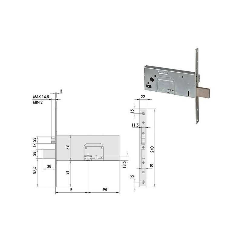 Cisa 57360 lock to insert double map per band