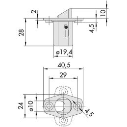 CISA 07089.50 rod locking device