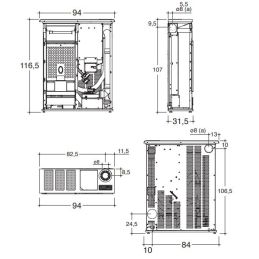 Pellet stove Slim Caminetti Montegrappa FENDOR SXS 12.5 Kw 5