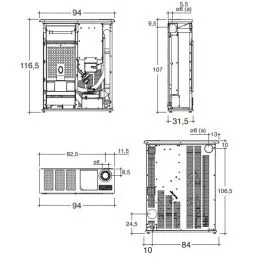 Stufa a pellet Slim Caminetti Montegrappa SUONO SXS 12,5 Kw 5