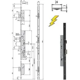 Cisa 19426 electric lock to insert multi-point MULTITOP