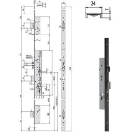 Cisa lock 49426 MULTITOP multipoint threading