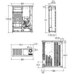 Pellet stove Slim Caminetti Montegrappa FOLIA SXS 12.5 Kw 5