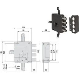 Safety lock to be applied CISA 56172 quintuple European cylinder