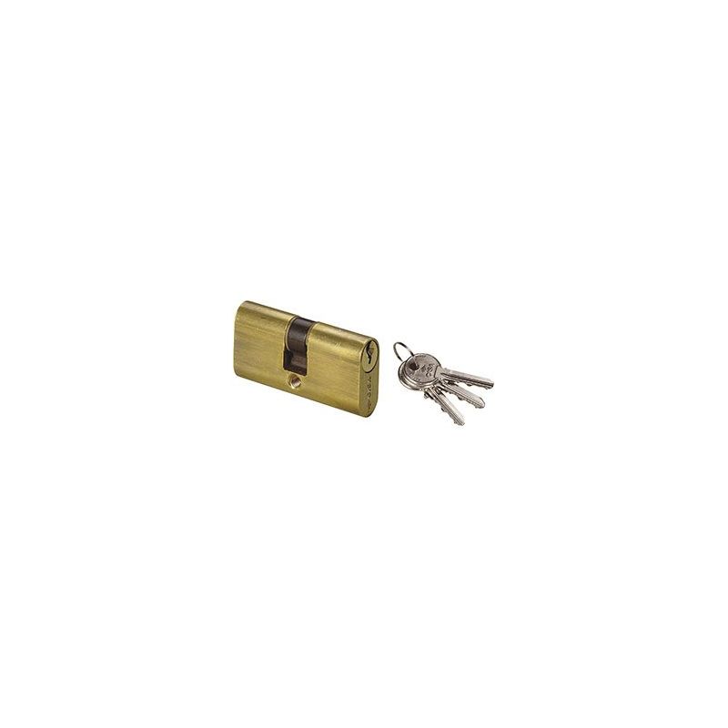 Oval cylinder Double Cisa 08210 brass