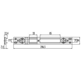 Cisa 06463.57.0 adjustable striking plate (ex 06463.07)