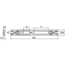 Cisa 06463.67.0 adjustable striking plate (ex 06463.17)