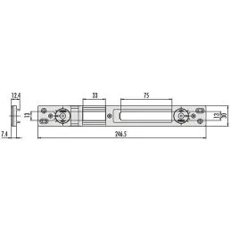 Cisa 06463.67.0 adjustable striking plate (ex 06463.17)
