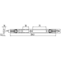 Cisa 06463.82.0 adjustable striking plate (ex 06463.32)